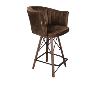 Полубарный стул SHT-ST42-1 / SHT-S80-1 (кофейный трюфель/темный орех/черный) в Артеме