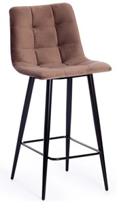 Полубарный кухонный стул CHILLY (mod. 7095пб) 55х44х94 коричневый barkhat 12/черный арт.15456 во Владивостоке