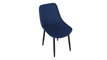 Кухонный стул Oscar (Черный муар/Велюр L005 синий) в Уссурийске
