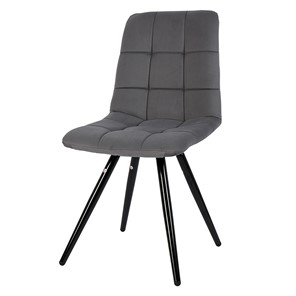 Обеденный стул POLINI Home Berlin SM, серый-черный во Владивостоке