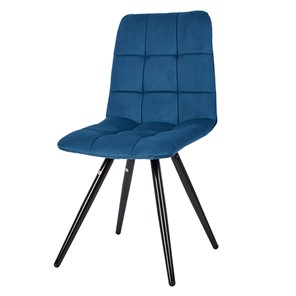 Обеденный стул POLINI Home Berlin SM, синий-черный во Владивостоке