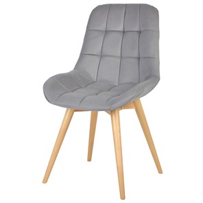 Обеденный стул POLINI Home Verona SD, светло-серый-натуральный в Уссурийске