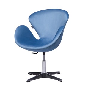 Кресло офисное ГринТри Беннет-2, Микровелюр голубой в Артеме