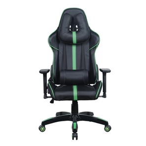 Офисное кресло Brabix GT Carbon GM-120 (две подушки, экокожа, черное/зеленое) 531929 во Владивостоке