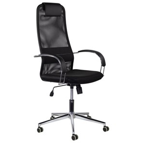 Компьютерное кресло Brabix Premium Pilot EX-610 CH (хром, ткань-сетка, черное) 532417 в Артеме