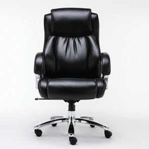 Офисное кресло Brabix Premium Status HD-003 (рециклированная кожа, хром, черное) 531821 в Находке