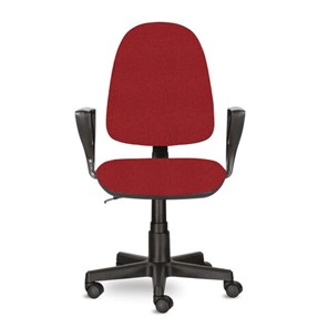 Кресло Brabix Prestige Ergo MG-311 (регулируемая эргономичная спинка, ткань, красное) 532424 в Артеме