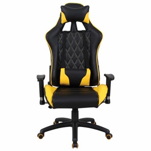 Офисное кресло Brabix GT Master GM-110 (две подушки, экокожа, черное/желтое) 531927 в Находке