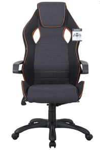 Компьютерное кресло Brabix Techno Pro GM-003 (ткань, черное/серое, вставки оранжевые) во Владивостоке