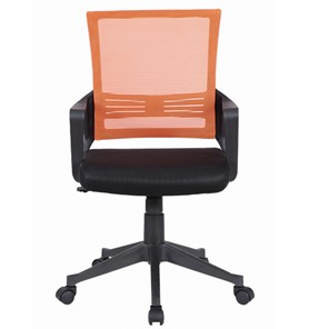 Офисное кресло Brabix Balance MG-320 (с подлокотниками, комбинированное черное/оранжевое) 531832 в Находке