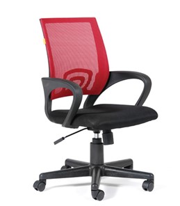 Кресло офисное CHAIRMAN 696 black Сетчатый акрил DW69 красный в Артеме