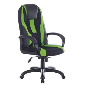 Компьютерное кресло Brabix Premium Rapid GM-102 (экокожа/ткань, черное/зеленое) 532419 в Находке