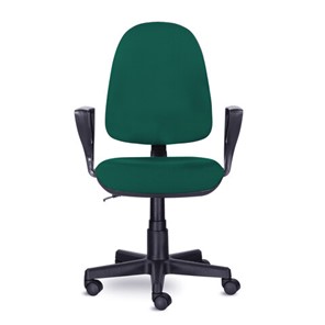 Компьютерное кресло Brabix Prestige Ergo MG-311 (регулируемая эргономичная спинка, ткань,черно-зеленое) 532421 в Артеме