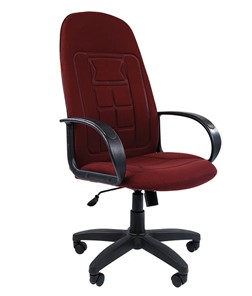 Офисное кресло CHAIRMAN 727 ткань ст., цвет бордо во Владивостоке