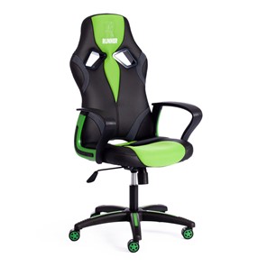 Компьютерное кресло RUNNER кож/зам/ткань, черный/зеленый, арт.11736 во Владивостоке