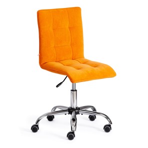 Кресло компьютерное ZERO флок, оранжевый, арт.13499 в Артеме
