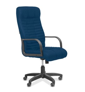 Офисное кресло для руководителя Атлант, ткань Bahama / синяя в Артеме