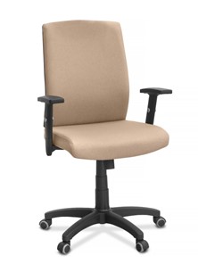 Кресло для руководителя Alfa A/MK/1D, ткань Bahama / бежевая в Артеме