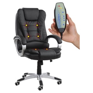 Офисное кресло BRABIX "Comfort MS-003", 6 массажных модулей, экокожа, черное, 532521 в Уссурийске