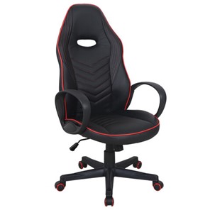Офисное кресло Brabix BRABIX "Flame GM-004", экокожа, черное/красное, 532499 в Артеме