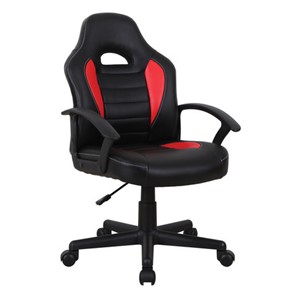 Офисное кресло BRABIX "Spark GM-201", экокожа, черное/красное, 532503 в Уссурийске