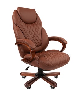 Кресло офисное CHAIRMAN 406, коричневый во Владивостоке