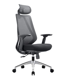 Кресло компьютерное CHAIRMAN 580 Сетчатый акрил серый / Полиэстер черный в Артеме