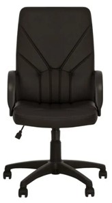 Кресло офисное MANAGER (PL64) экокожа ECO-30, черная в Артеме