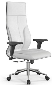 Кресло офисное Мetta L 1m 46/2D Infinity Easy Clean (MPES) топган OMS, нижняя часть 17853 белый во Владивостоке