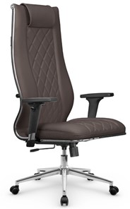 Кресло офисное МЕТТА L 1m 50M/2D Infinity Easy Clean топган, нижняя часть 17852 темно-коричневый в Артеме
