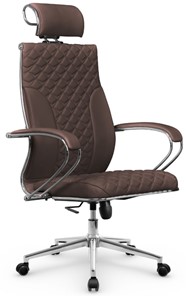 Офисное кресло Metta L 2c 44C/K116 Infinity Easy Clean топган OMS, нижняя часть 17853 темно-коричневый в Артеме