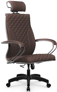 Офисное кресло Metta L 2c 44C/K116 Infinity Easy Clean топган OMS, нижняя часть 17859 темно-коричневый во Владивостоке