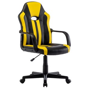 Офисное кресло RABIX "Stripe GM-202", экокожа, черное/желтое, 532510 во Владивостоке