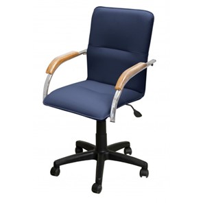 Компьютерное кресло Самба-лифт СРП-034 Люкс синий/бук в Находке
