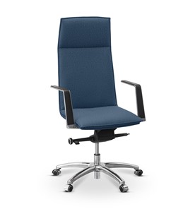 Кресло для руководителя Соло, ткань Bahama / синяя, solo4 во Владивостоке