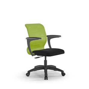Кресло SU-M-4/подл.160/осн.005 зеленый/черный во Владивостоке