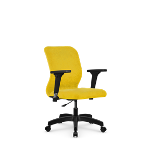 Кресло офисное SU-Mr-4/подл.200/осн.005 желтый во Владивостоке