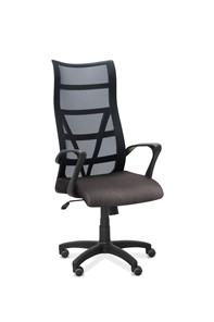 Кресло в офис Топ, сетка/ткань Bahama / черная/серая во Владивостоке
