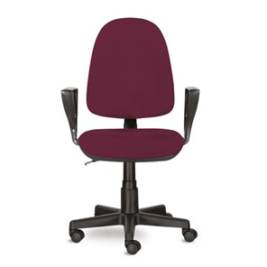 Кресло офисное Brabix Prestige Ergo MG-311 (регулируемая эргономичная спинка, ткань, бордовое) 532422 в Артеме