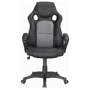 Кресло компьютерное Brabix Rider Plus EX-544 КОМФОРТ (экокожа, черное/серое) 531582 в Артеме