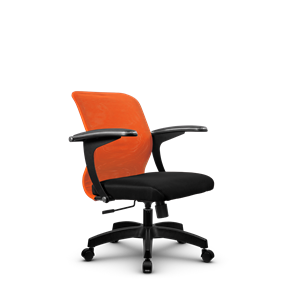 Офисное кресло SU-M-4/подл.160/осн.001, Оранжевый/Черный во Владивостоке