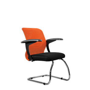 Офисный стул SU-M-4/подл.160/осн.007, Оранжевый/Черный в Находке