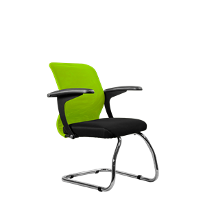 Офисный стул SU-M-4/подл.160/осн.007, Зеленый/Черный в Находке