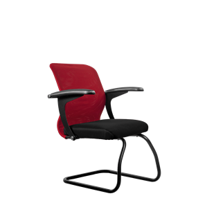 Офисный стул SU-M-4/подл.160/осн.008, Красный/Черный во Владивостоке