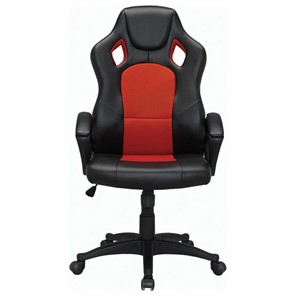 Кресло Brabix Rider EX-544 (экокожа черная/ткань красная) 531583 во Владивостоке
