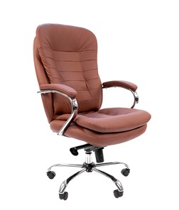 Офисное кресло CHAIRMAN 795 экокожа, цвет коричневый во Владивостоке