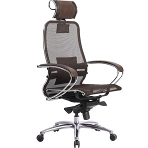 Кресло офисное Samurai S-2.04, темно-коричневый в Артеме