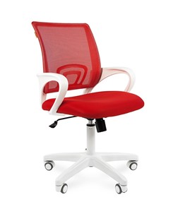 Кресло CHAIRMAN 696 white, ткань, цвет красный в Артеме