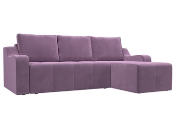 Угловой диван для гостиной Элида, Сиреневый (микровельвет) в Находке