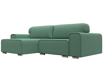 Угловой диван с оттоманкой Лига-029, Амур зеленый (Рогожка) во Владивостоке